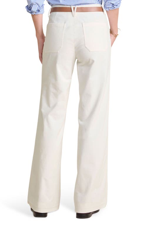 Vineyard Vines Wide Leg Corduroy Pants In Marshmallow