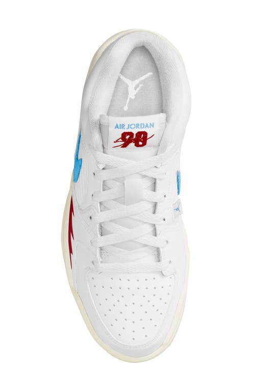 Shop Jordan Stadium 90 Sneaker In White/dark Powder Blue/red