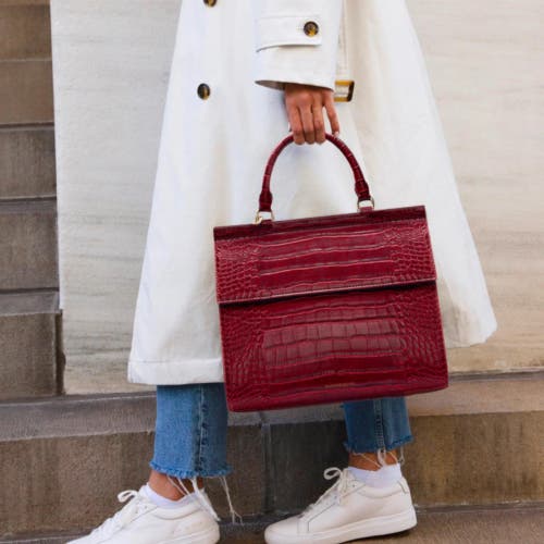 Shop Modern Picnic The Large Luncher In Red Croc