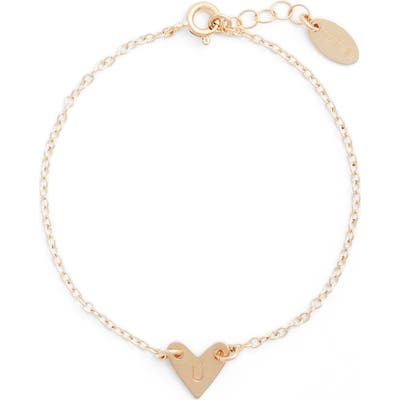 Nashelle Initial Heart Bracelet