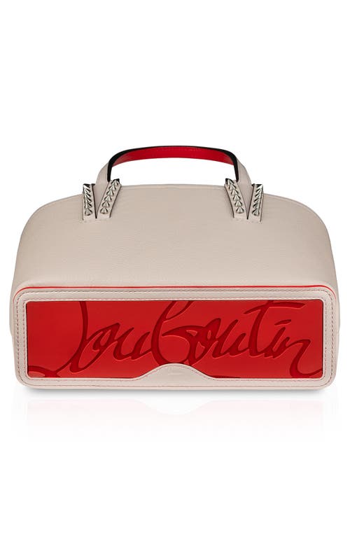 Christian Louboutin Mini Cabata Empire Calfskin Tote In F611 Leche/ Leche