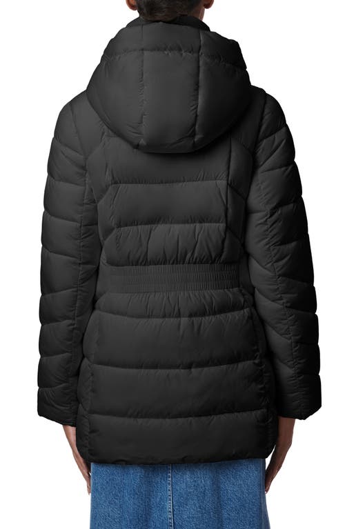 Bernardo Hooded Puffer Jacket With Bib In Black