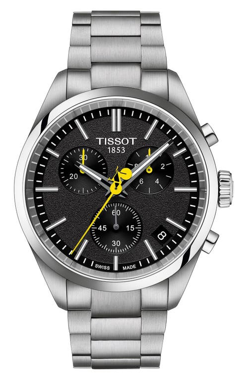 Tissot PR 100 Tour de France Bracelet Chronograph Watch, 44mm in Black 