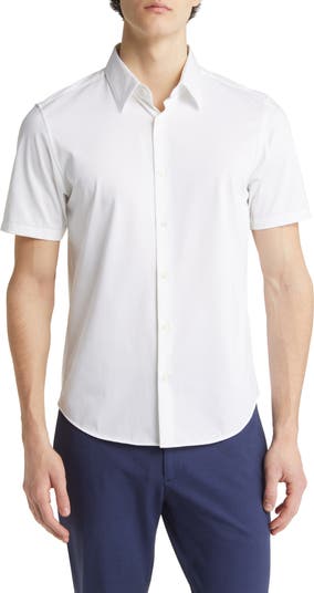 Theory Irving Short Sleeve Button-Up Shirt | Nordstrom