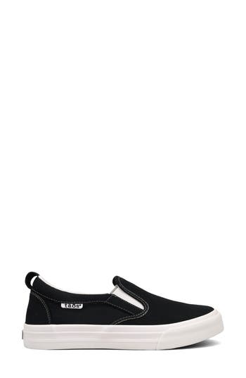 Taos Women's Rubber Soul Slip-on Shoes - Medium Width In Black/white In Black