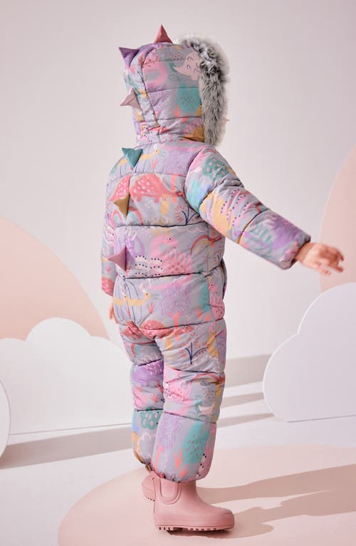 NEXT NEXT KIDS' DINO SNOWSUIT WITH FAUX FUR TRIM