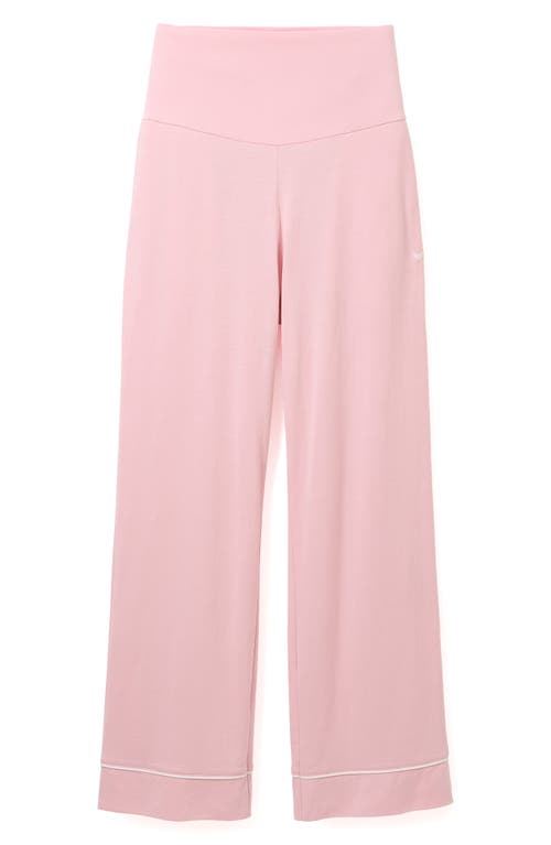 Petite Plume Luxe Pima Cotton Maternity Pants Pink at Nordstrom,