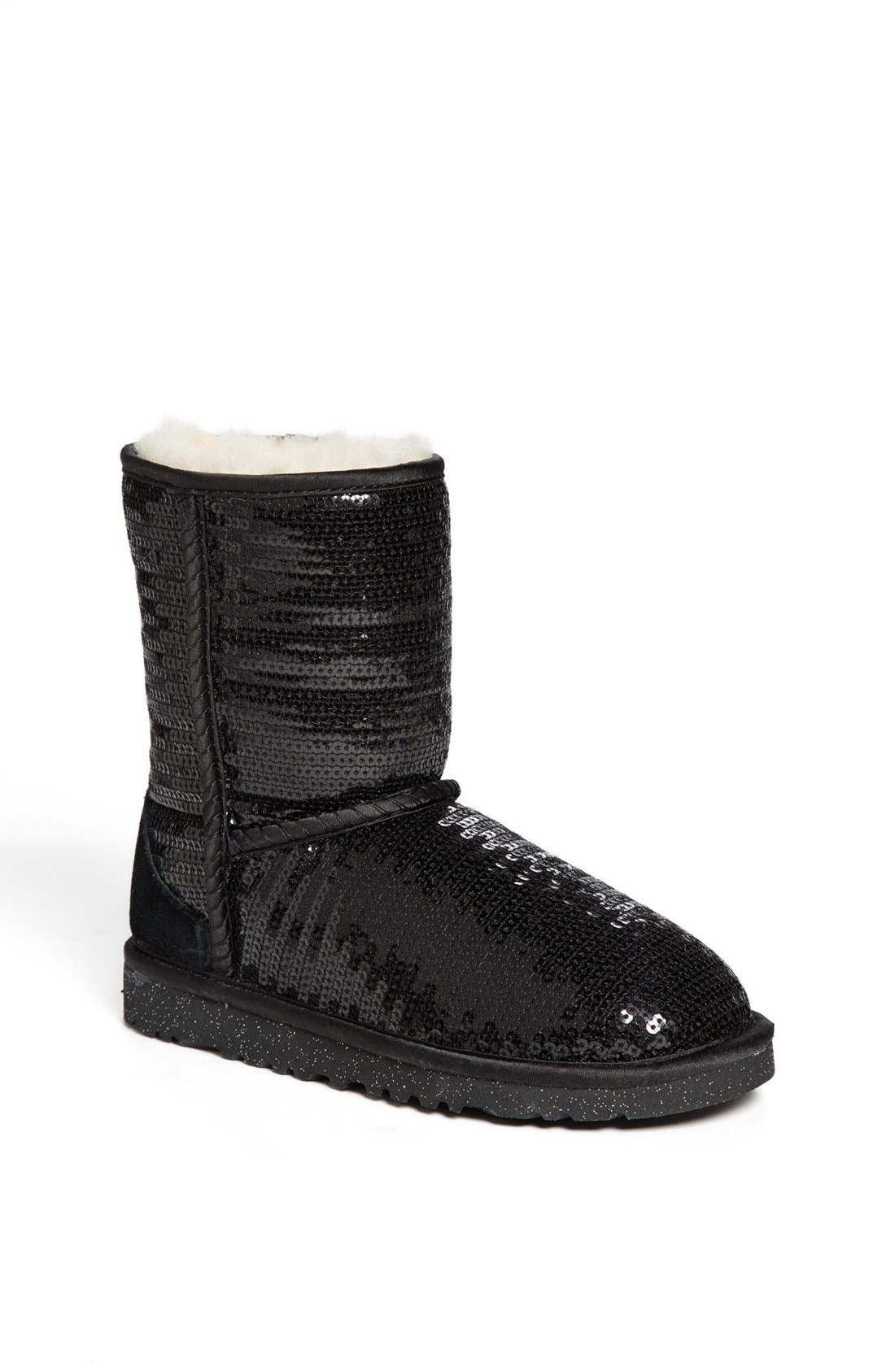 ugg classic short sparkle boots