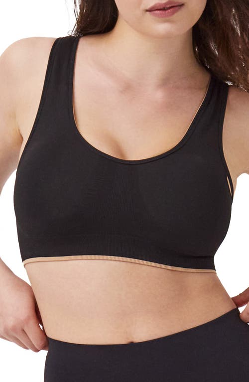 Spanx ® Breast Of Both Worlds Reversible Wireless Bra In Very Black/barely