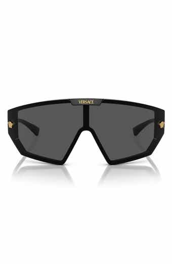 Hurley Sunrise 53mm Polarized Square Sunglasses In Shiny Black