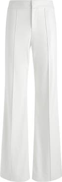 Dylan Vegan Leather Wide Leg Pant In Ecru