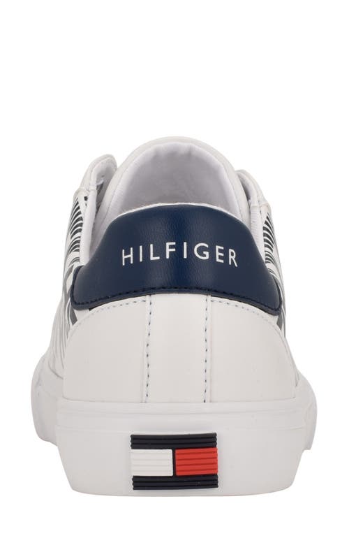 Shop Tommy Hilfiger Loura Sneaker In White/twilight Blue