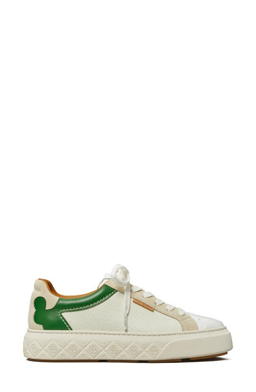 Tory Burch Ladybug Sneaker In White/green/frost