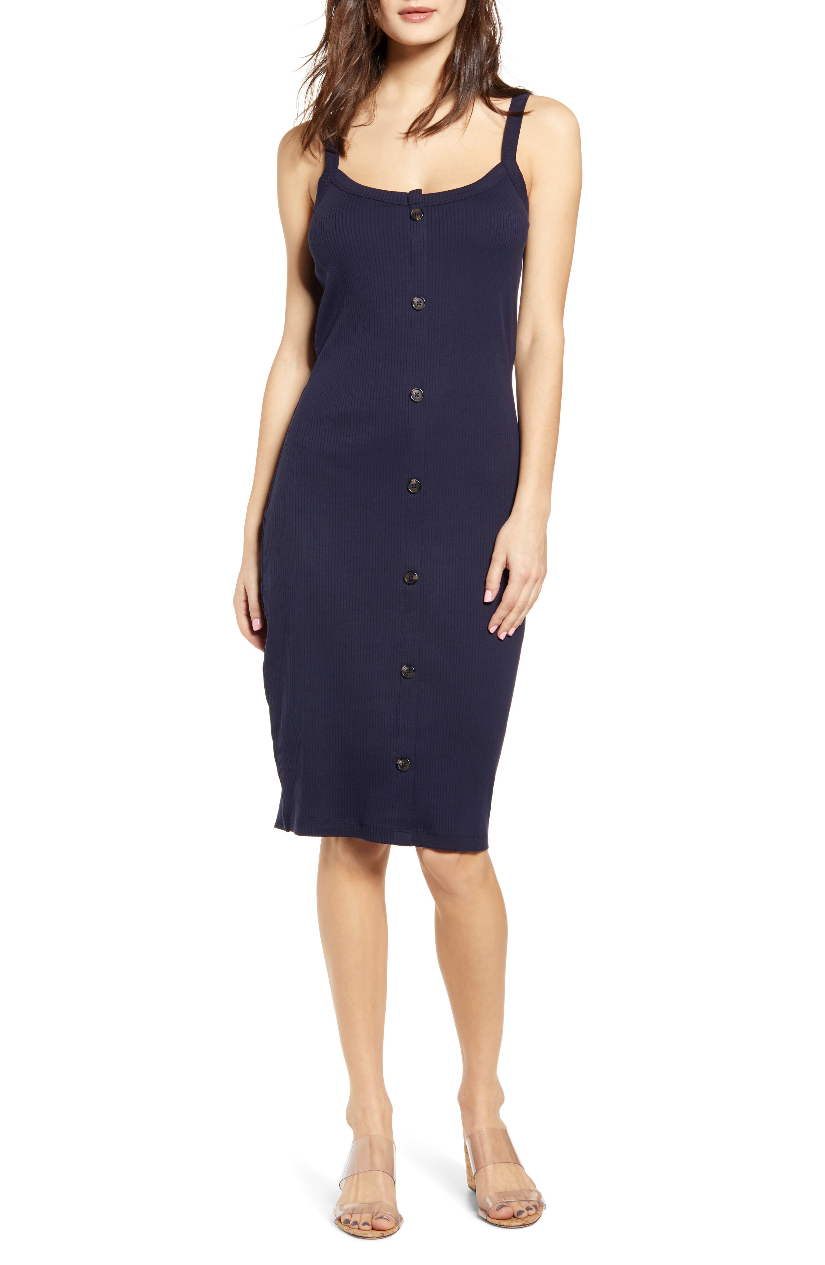 Vero Moda Helsinki Ribbed Dress, Blue