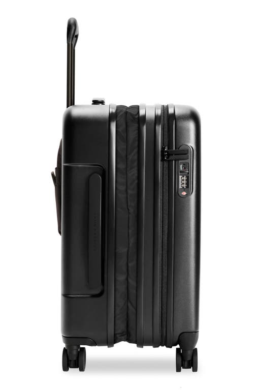 Briggs & Riley Essential Carry On Expandable Spinner Suitcase In Black