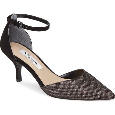Nina Brenda Ankle Strap Pump, Black