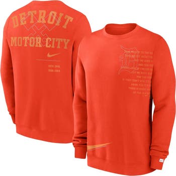 Men's Nike Navy/Gray Detroit Tigers Authentic Collection Pregame  Performance Raglan Pullover Sweatshirt