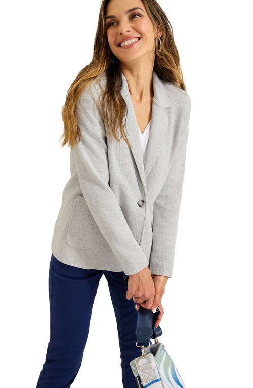 Tommy Bahama Aruba Stretch Cotton Knit Blazer In Summer Grey Hthr