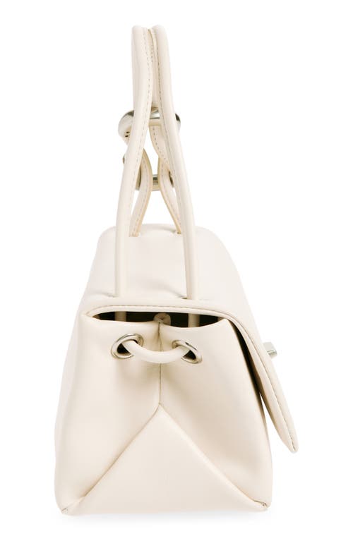 Marc Jacobs Large Dual Shoulder Bag In Smooth Leather In Cloud White