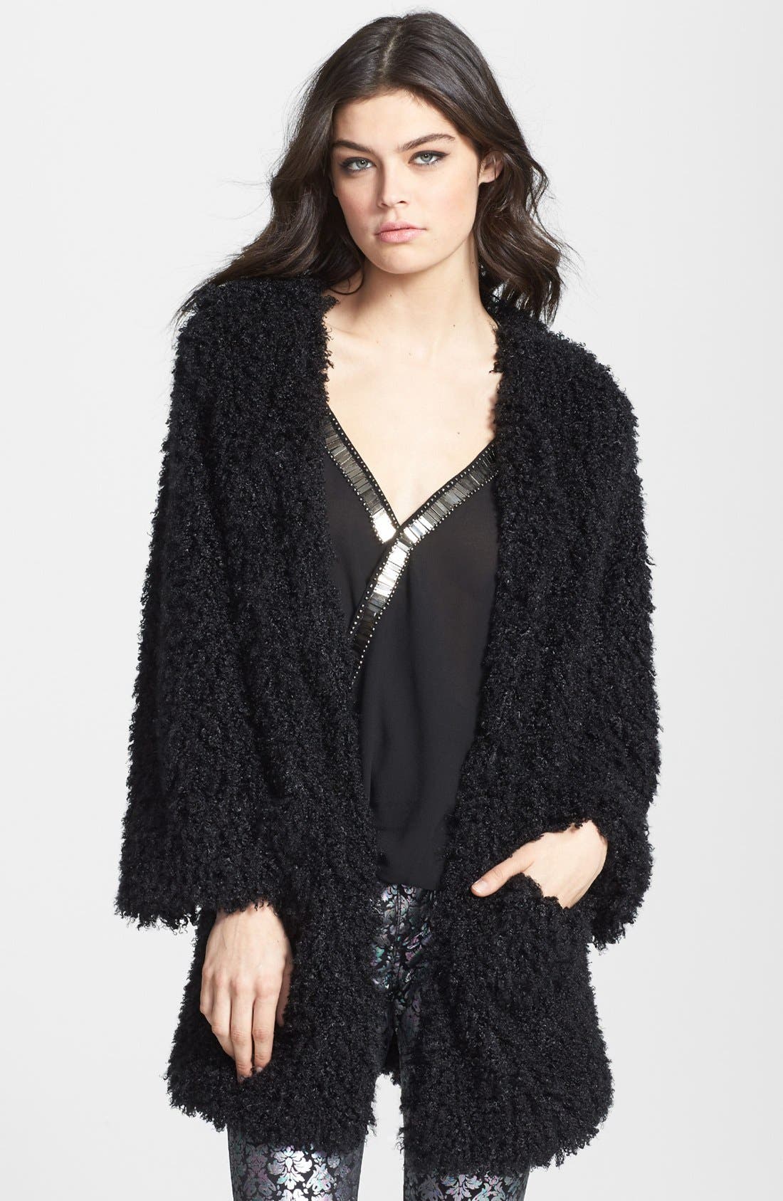 Lark Faux Fur Swing Coat | Nordstrom