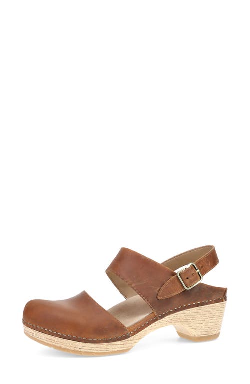 Dansko Lucia Slingback Platform Pump In Tan