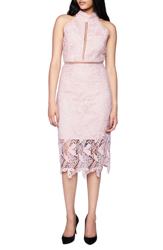 Shop Bardot Willow Lace Dress In Soft Pink