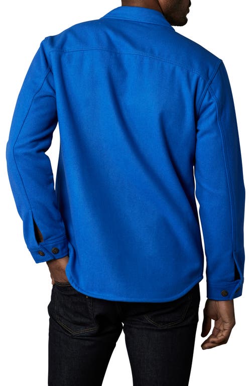 The Normal Brand Brisghtside Flannel Lined Workwear Jacket In Cobalt