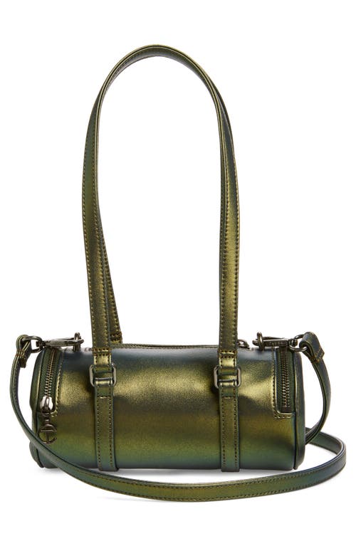 Shop Telfar Small Faux Leather Duffle Bag In Acid