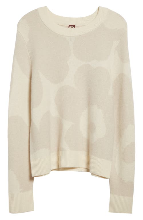 Shop Marimekko Aukio Unikko Wool & Cashmere Sweater In Light Bluish Grey Light Grey