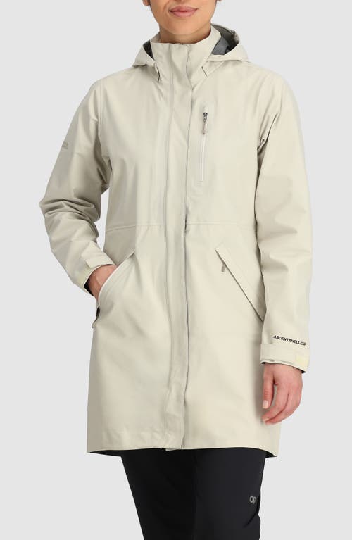 Outdoor Research Aspire 3l Waterproof & Windproof Jacket In Oyster