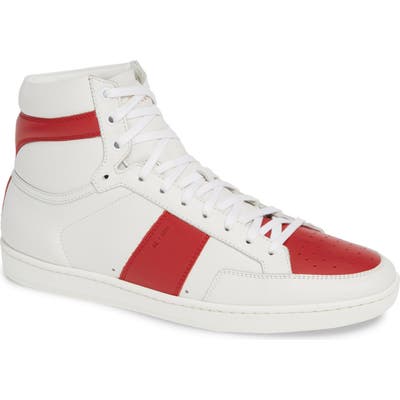 Saint Laurent Sl/10H Signature Court Classic High Top Sneaker, US / 47EU - White