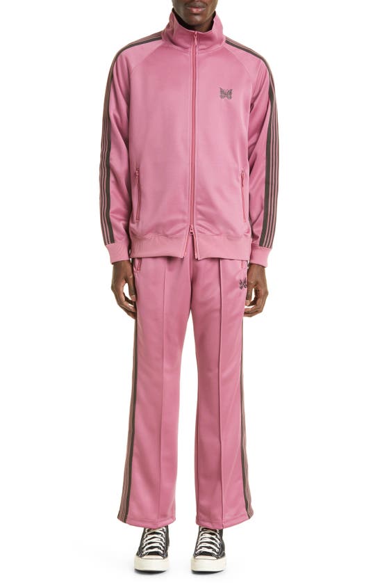 Needles Poly Smooth Track Jacket In Smoke Pink | ModeSens