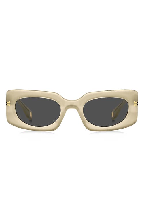 Marc Jacobs 50mm Rectangle Sunglasses in Yellow/Grey