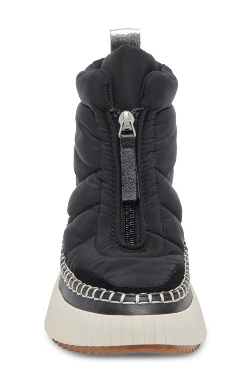 Dolce Vita Devlin High Top Platform Sneaker In Black Nylon