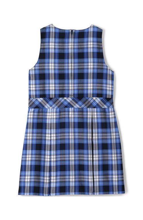 LANDS' END LANDS' END GIRLS UNIFORM PLAID JUMPER