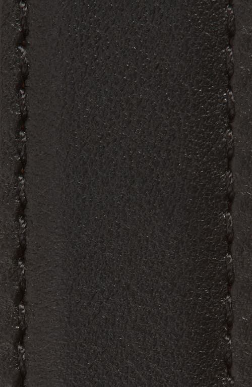 Versace Greca Goddess Skinny Leather Belt In Black/ Gold