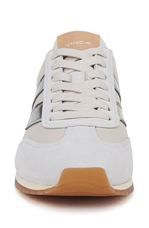 Shop Vince Oasis Runner Sneaker In Off White/silver