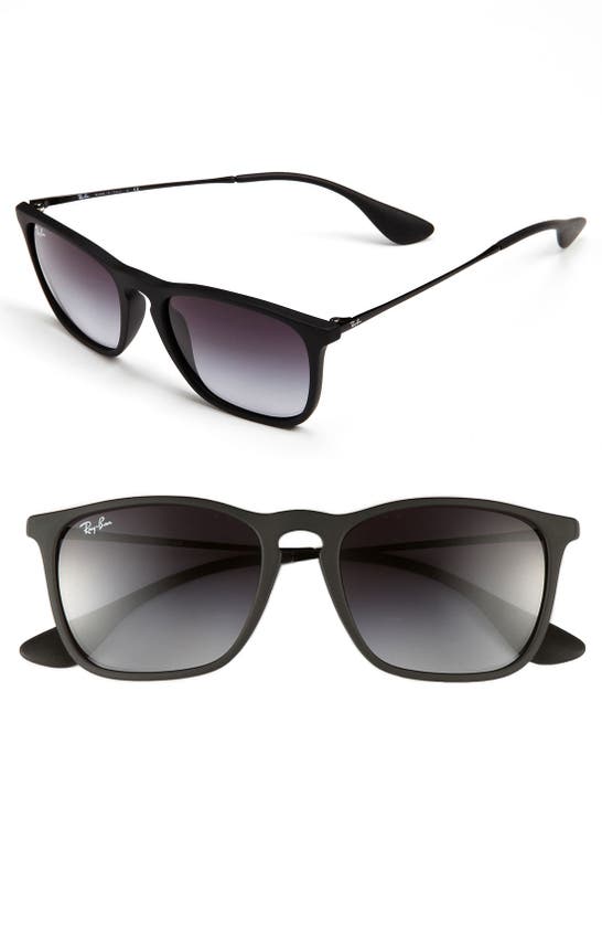 Ray Ban Youngster 54mm Square Keyhole Sunglasses In Black