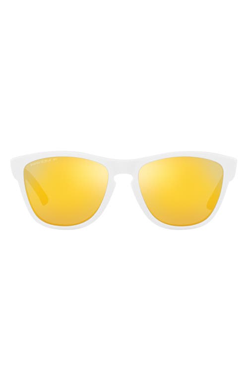 Oakley Frogskins 54mm Polarized Rectangular Sunglasses in White at Nordstrom