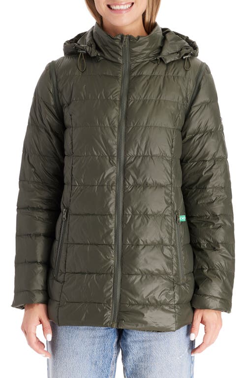 Modern Eternity Lightweight Puffer Convertible 3-in-1 Maternity Jacket at Nordstrom,