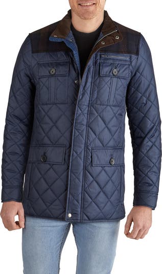 Cole Haan Signature Mixed Media Quilted Jacket Nordstrom