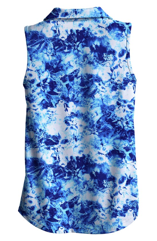 Scales Gear Flower Tides Sleeveless Polo Top In White ModeSens