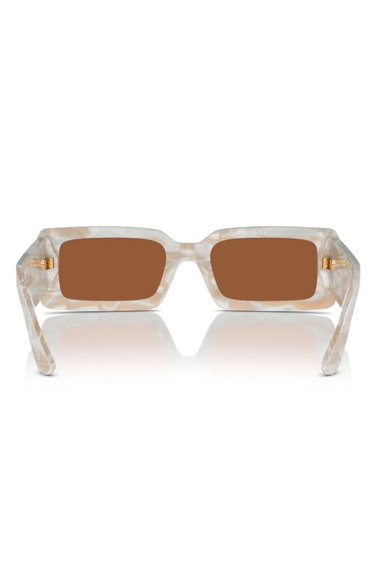 Dolce & Gabbana 53mm Rectangular Sunglasses In Light Brown