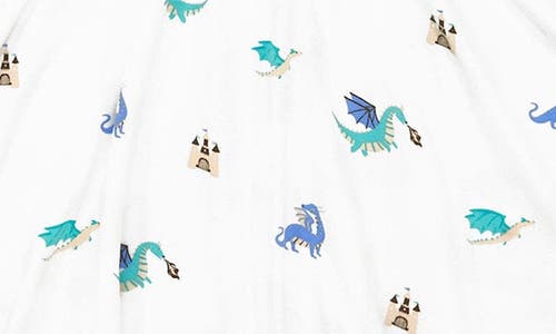 KYTE BABY KYTE BABY KIDS' DRAGON PRINT TWIRL DRESS