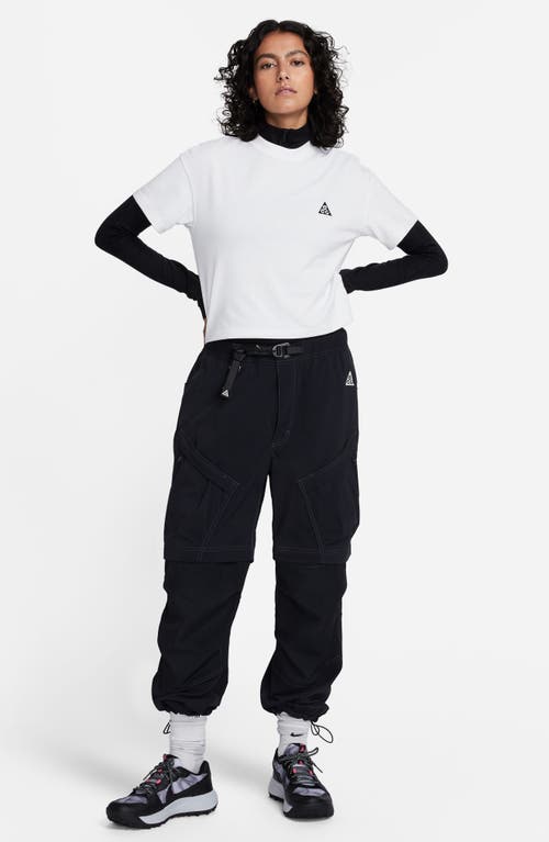 Shop Nike Acg Dri-fit Adv Oversize T-shirt In Summit White/black