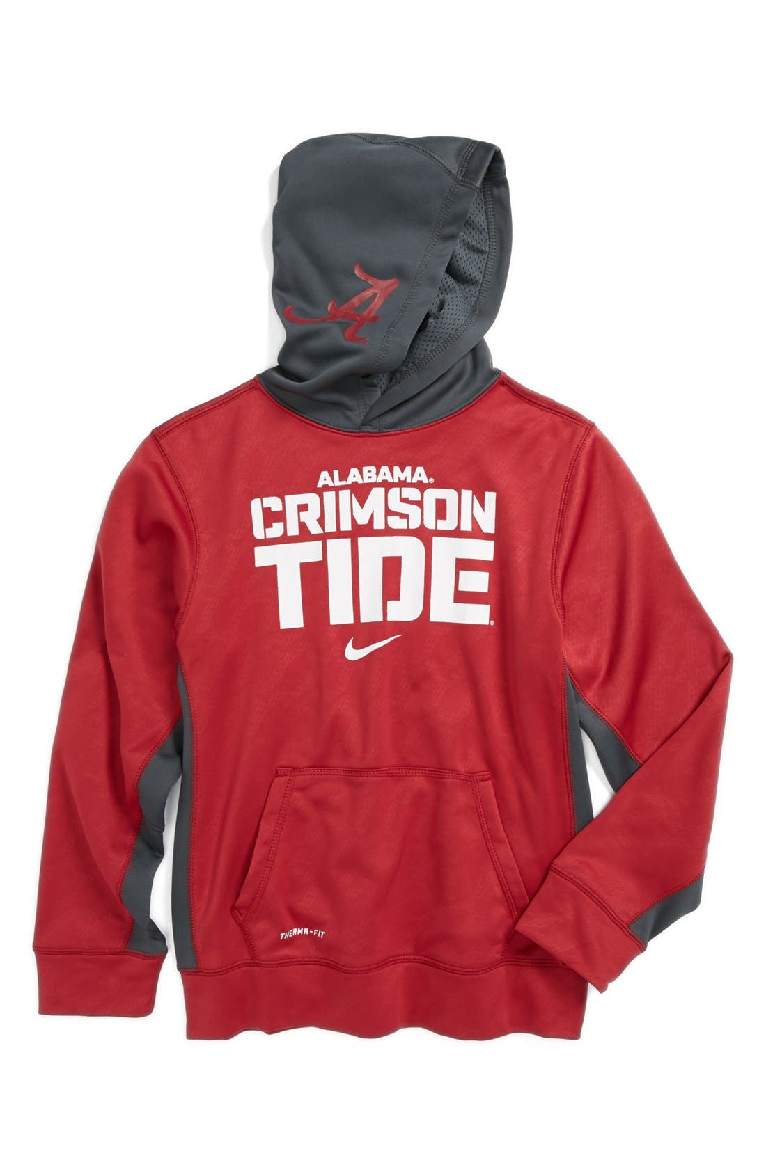 Nike 'Alabama Crimson Tide' ThermaFIT Pullover Hoodie (Big Boys