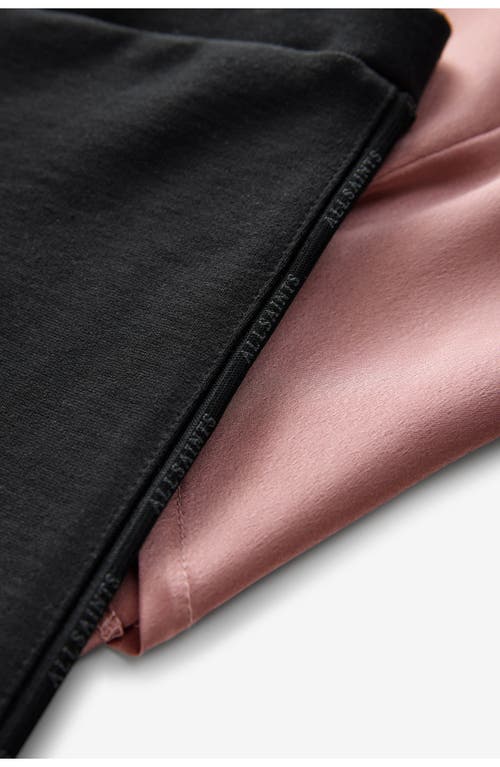 Shop Allsaints Sm By Kids' Zala Long Sleeve T-shirt & Leggings Set In Pink/black