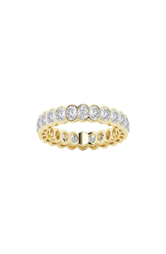 Shop Badgley Mischka Collection Oval Lab Created Diamond Eternity Band Ring In Yellow