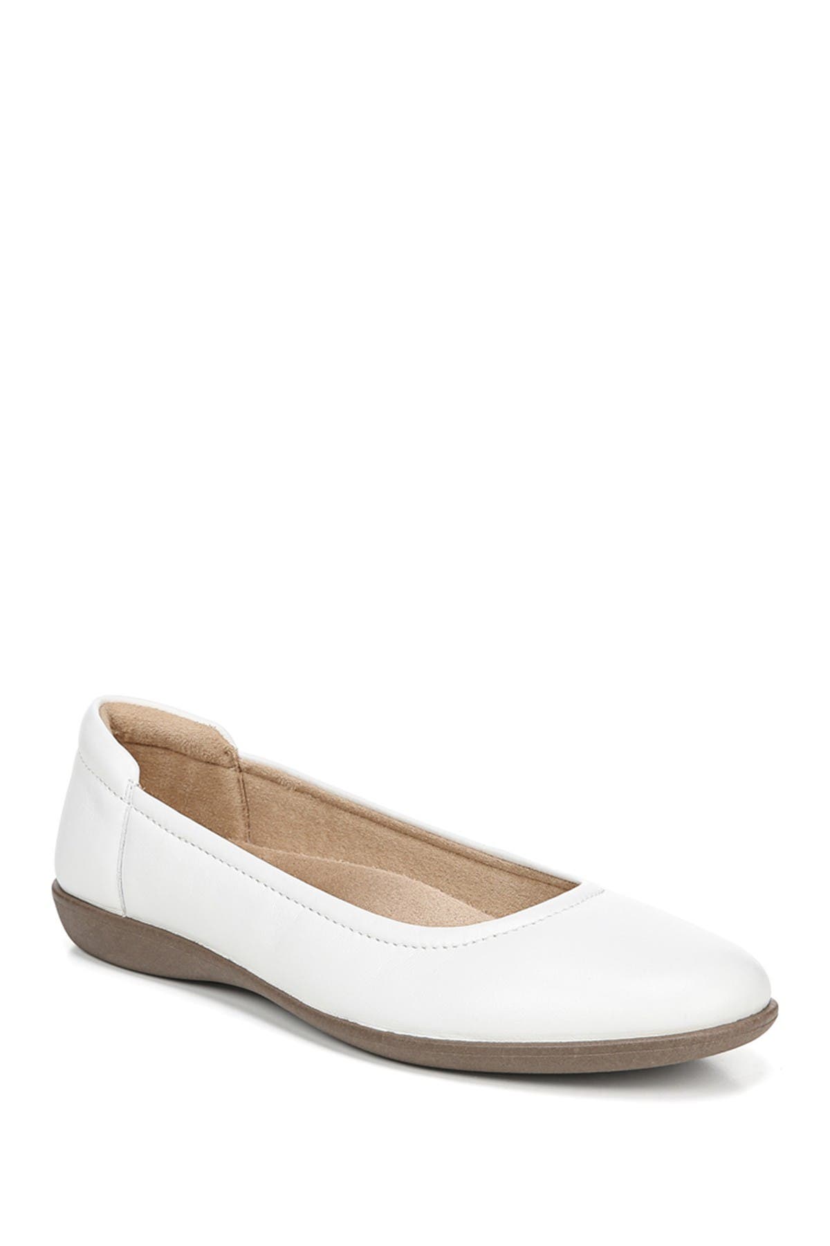 wide width leather flats