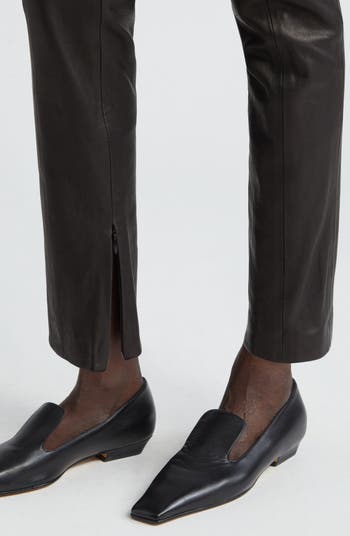 Waylin high-rise leather pants